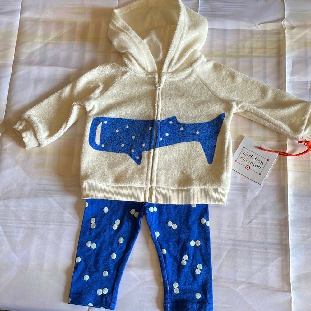 Christian Robinson 2 piece set pants and jacket. 3-6 Months